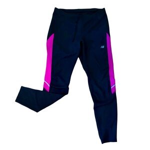 New Balance Leggings Black Pink Purple Dry Fit Running XL